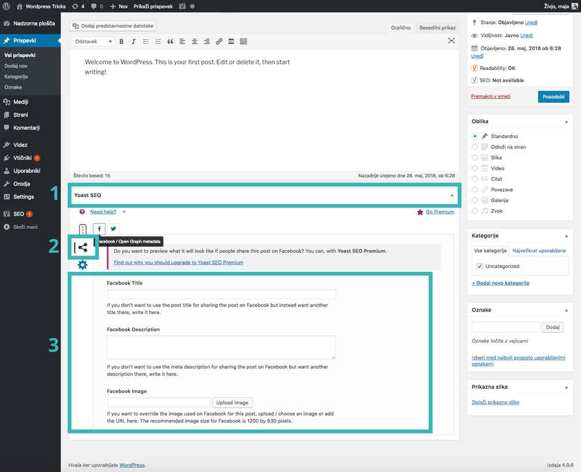 Facebook prikaz objave – WordPress nasvet