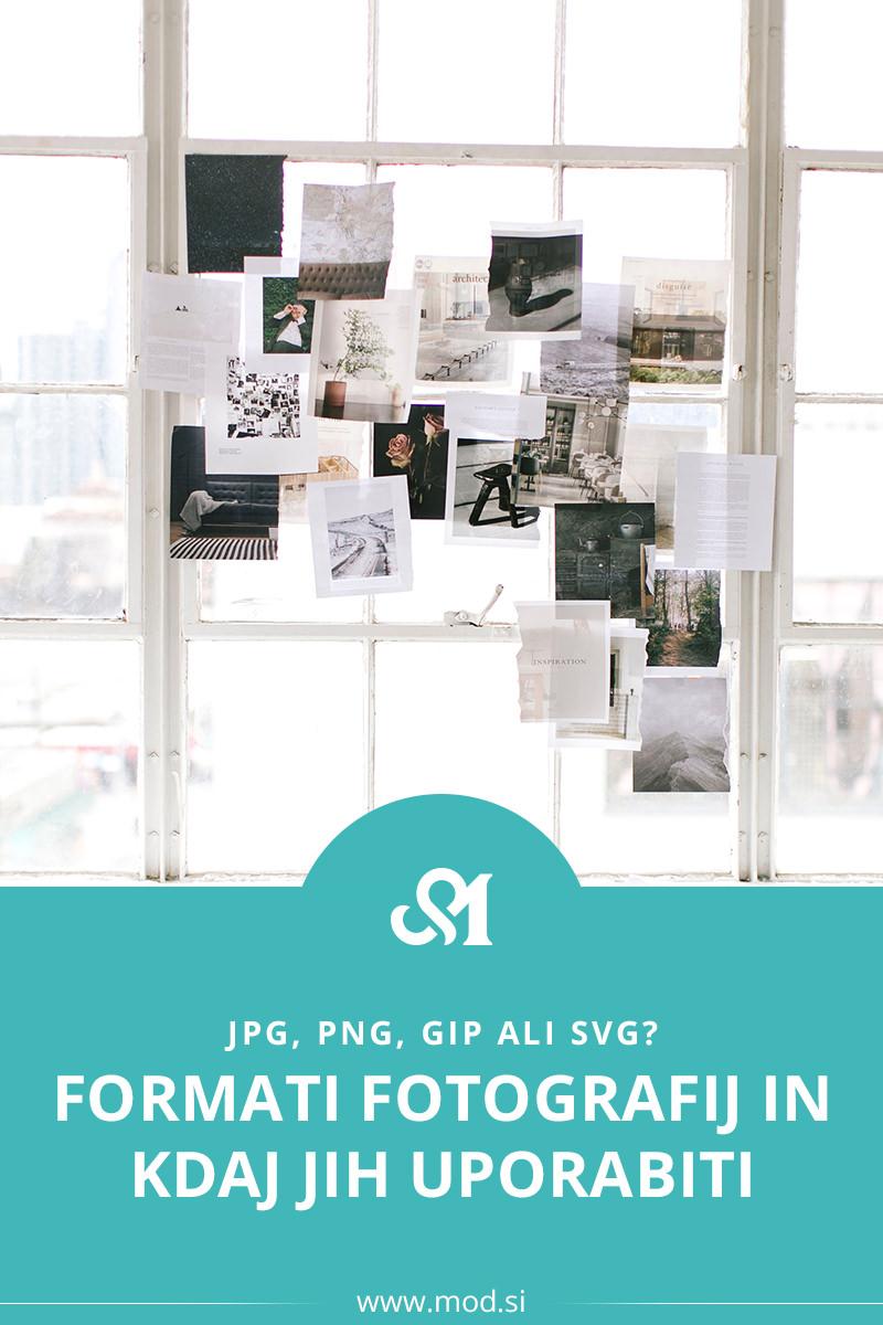 JPG, PNG, GIP ali SVG? Formati fotografij in kdaj jih uporabiti