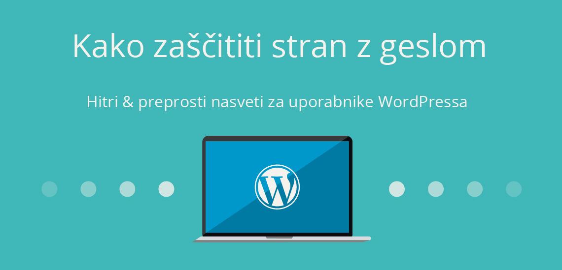 Kako zaščititi stran z geslom