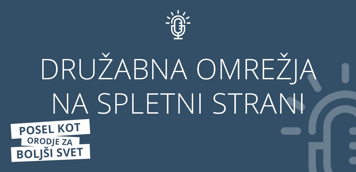 Družabna omrežja na spletni strani
